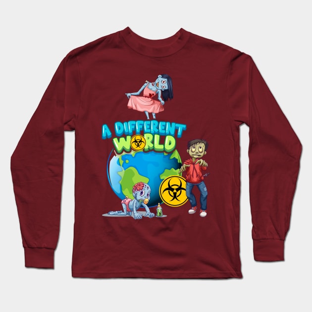 A Different World Long Sleeve T-Shirt by Mako Design 